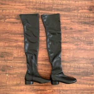 Maison Margiela over the knee tabi boots